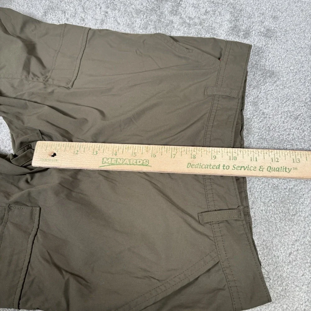 REI Co-op Pants Youth Boys L Green Sahara Convertible Cargo Nylon Stretch Hiking